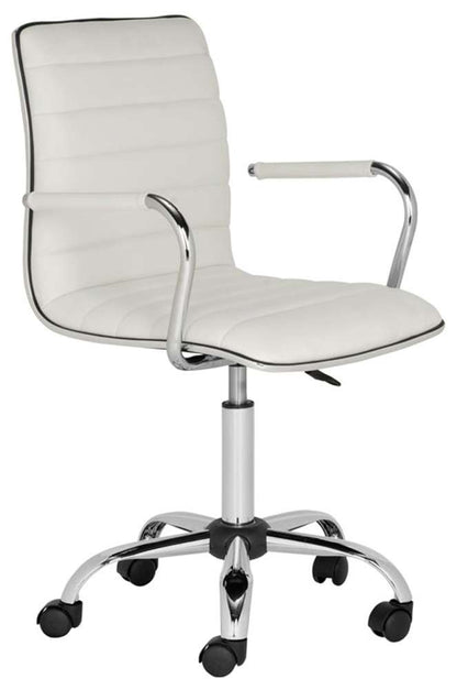 Safavieh - Jonika Desk Chair - White - FOX7520A veiw 3
