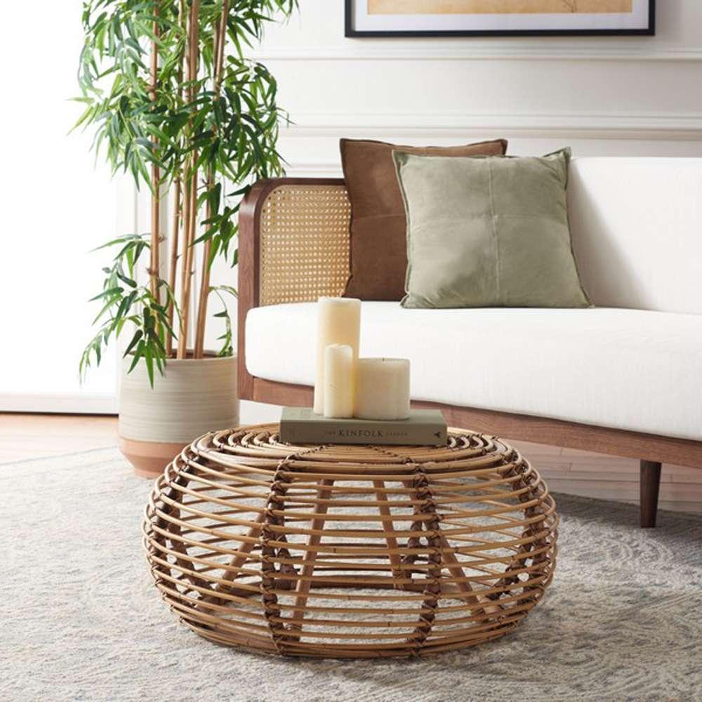 Safavieh - Jorah Round Coffee Table - Honey Brwn Wash - COF6510A veiw 2