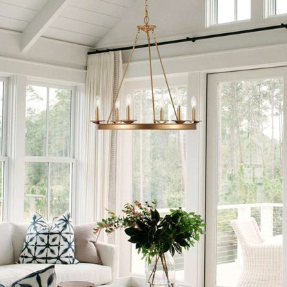 Safavieh - Joris 6Lt 26.25in Chandelier - Gold - CHA4015B veiw 1