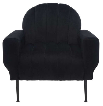 Safavieh - Couture - Josh Channel Tufted Chair - Black - SFV5021A veiw 1