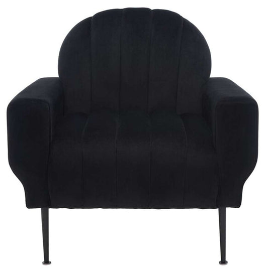 Safavieh - Couture - Josh Channel Tufted Chair - Black - SFV5021A veiw 1