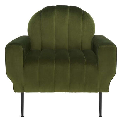 Safavieh - Couture - Josh Channel Tufted Chair - Forest Green - Black - SFV5021C veiw 1