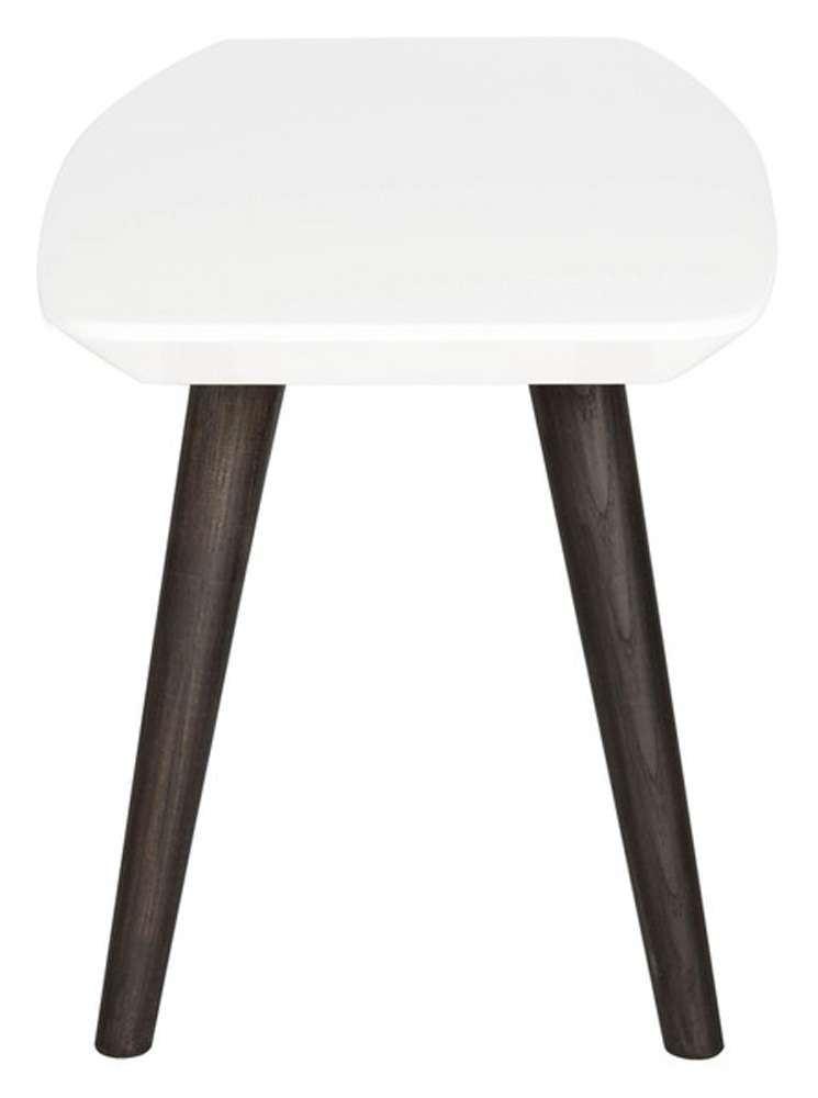 Safavieh - Josiah Coffee Table - White - Dark Brown - FOX4216A veiw 4