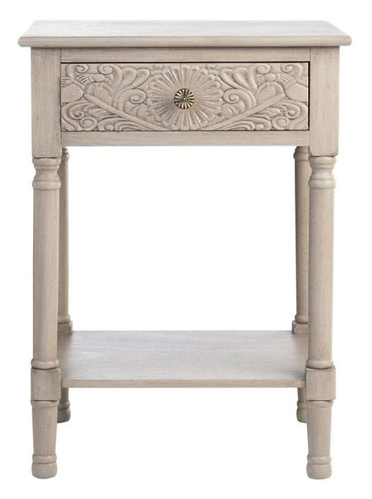 Safavieh - Josie 1 Drawer Accent Table - Greige - ACC5706B veiw 1