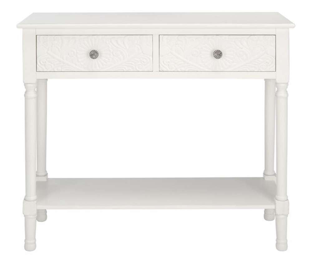 Safavieh - Josie 2 Drawer Console Table - Distressed White  - CNS5708A veiw 1