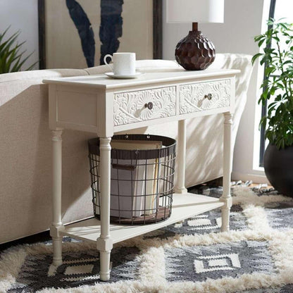 Safavieh - Josie 2 Drawer Console Table - Distressed White  - CNS5708A veiw 2