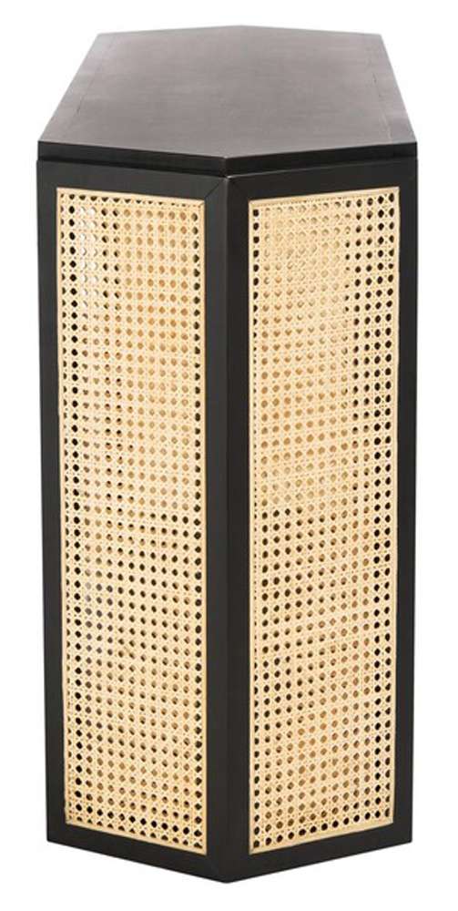 Safavieh - Couture - Jovie Rattan Console Table - Black - Natural - SFV4107A veiw 3