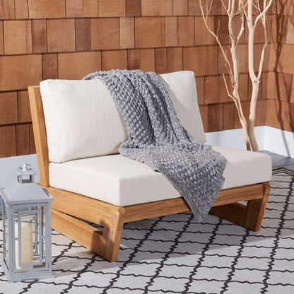 Safavieh - Couture - Julianne Teak Patio Chair - Natural - Beige - CPT1031A veiw 3