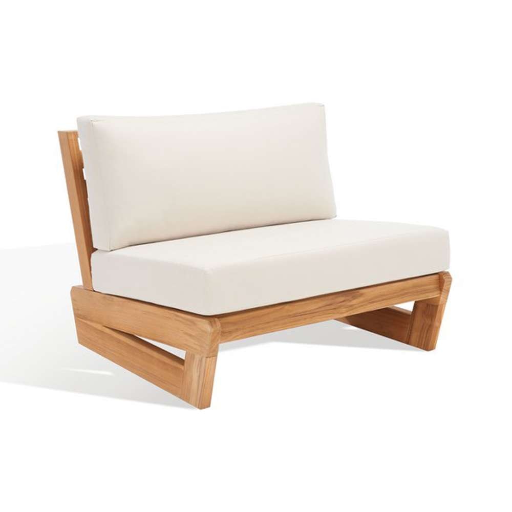 Safavieh - Couture - Julianne Teak Patio Chair - Natural - Beige - CPT1031A veiw 4