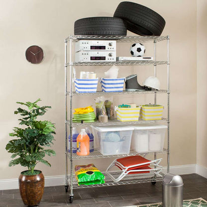 Safavieh - Juliet6 Tier Heavy Duty Shelve - Chrome - HAC2005A veiw 1