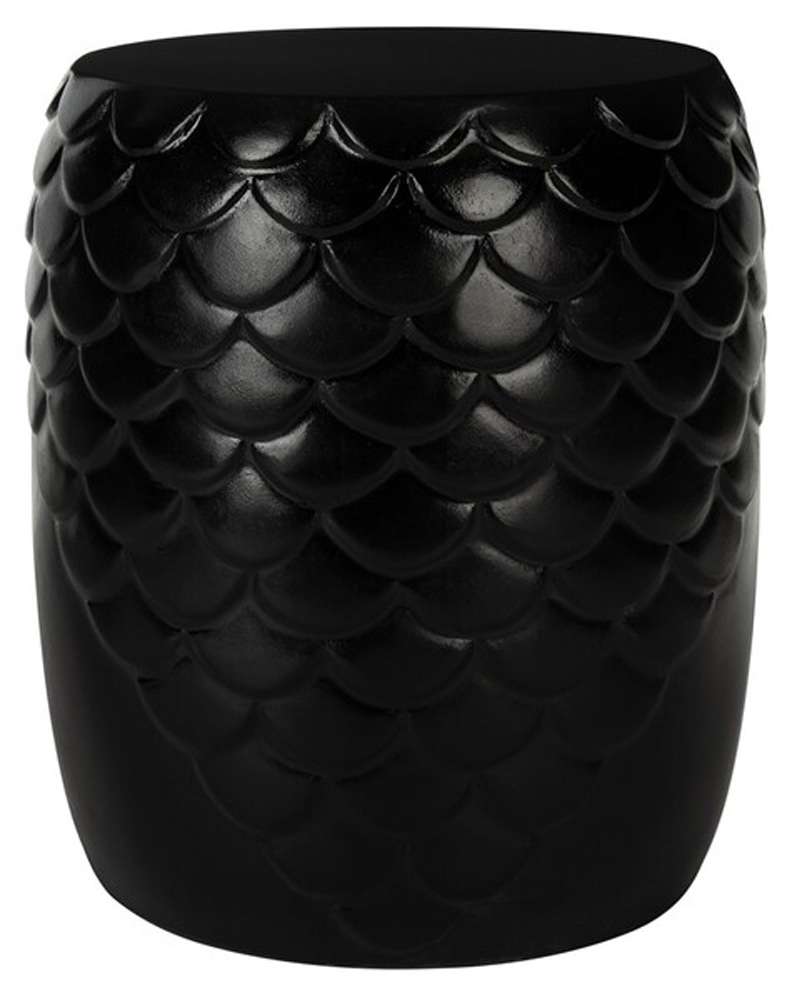 Safavieh - Julyvia Concrete Accent Stool - Black - VNN1037C veiw 1