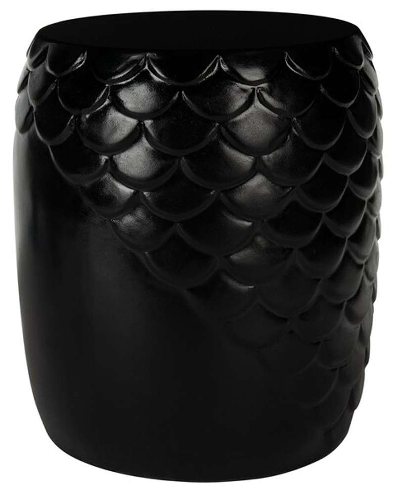 Safavieh - Julyvia Concrete Accent Stool - Black - VNN1037C veiw 3