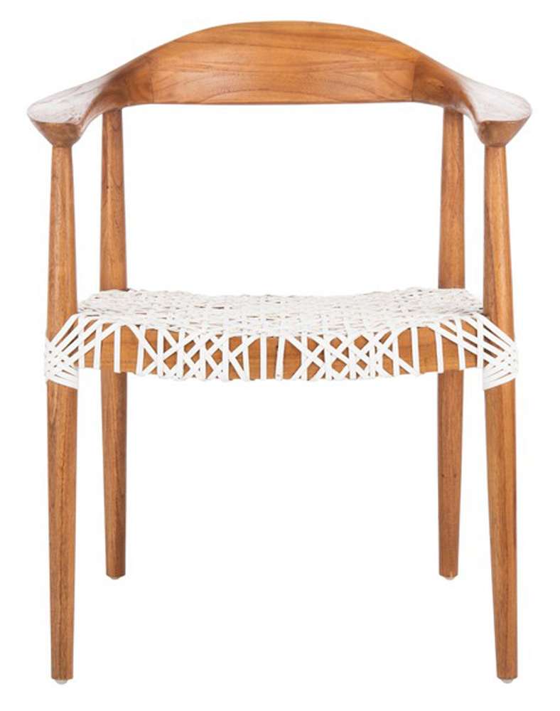 Safavieh - Juneau Accent Chair - Natural - White - ACH1003A veiw 1