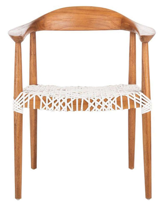 Safavieh - Juneau Accent Chair - Natural - White - ACH1003A veiw 1