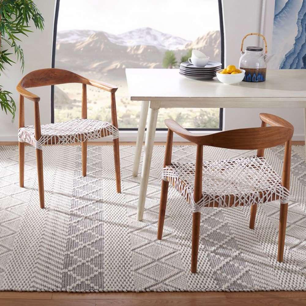 Safavieh - Juneau Accent Chair - Natural - White - ACH1003A veiw 2