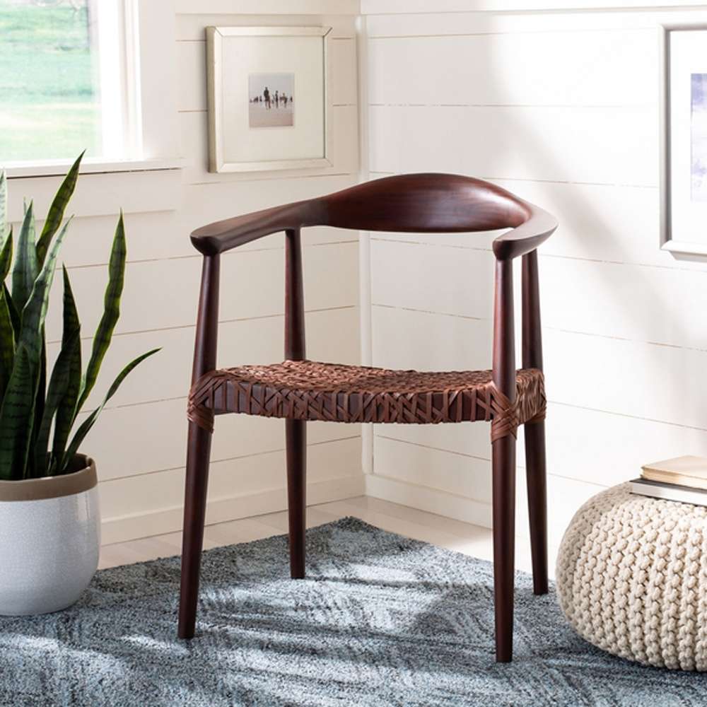 Safavieh - Juneau Accent Chair - Walnut - Brown - ACH1003C veiw 3