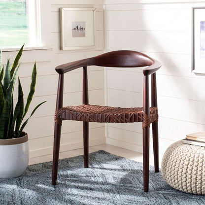 Safavieh - Juneau Accent Chair - Walnut - Brown - ACH1003C veiw 3