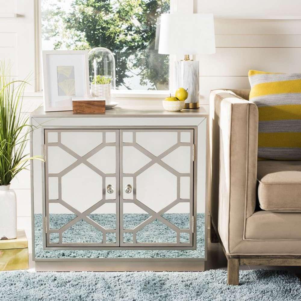 Safavieh - Juniper 2 Door Chest - Champagne - Mirror - CHS6405A veiw 2