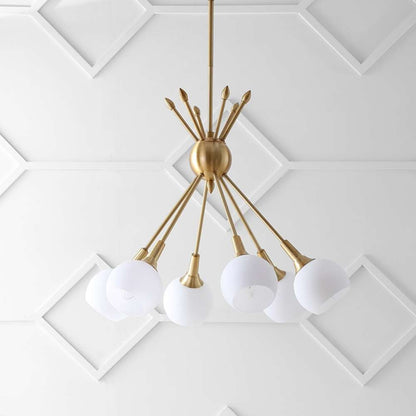 Safavieh - Justine 6Lt 22 Inch Pendant - Brass - PND4002A veiw 1