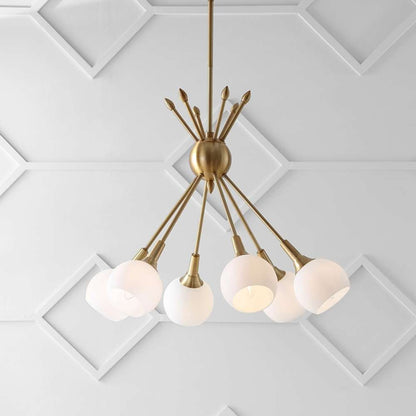 Safavieh - Justine 6Lt 22 Inch Pendant - Brass - PND4002A veiw 2