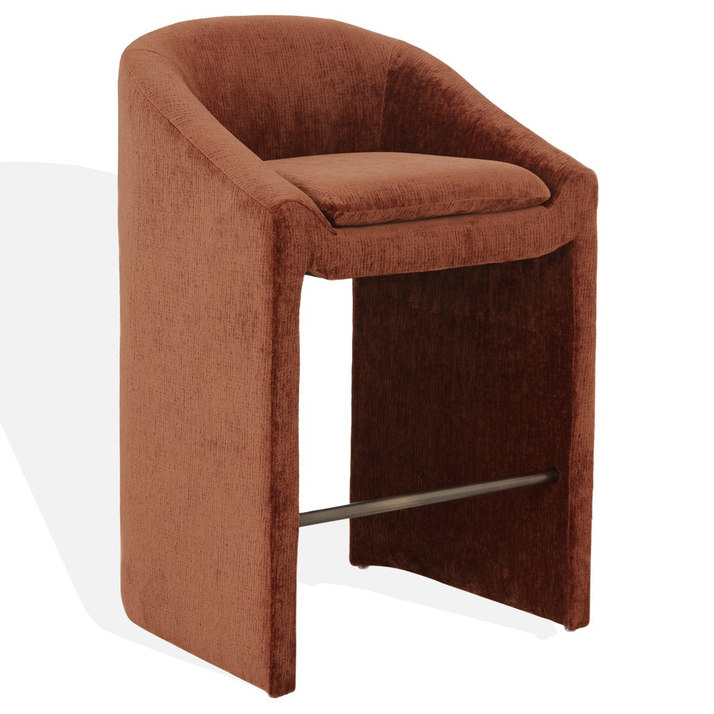 Safavieh - Kagan Chenille Barstool / Ochre - SFV4858F view 3