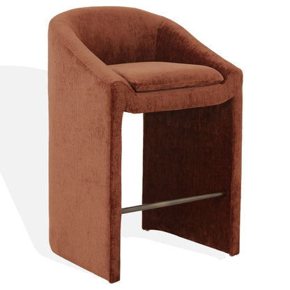 Safavieh - Kagan Chenille Barstool / Ochre - SFV4858F view 3