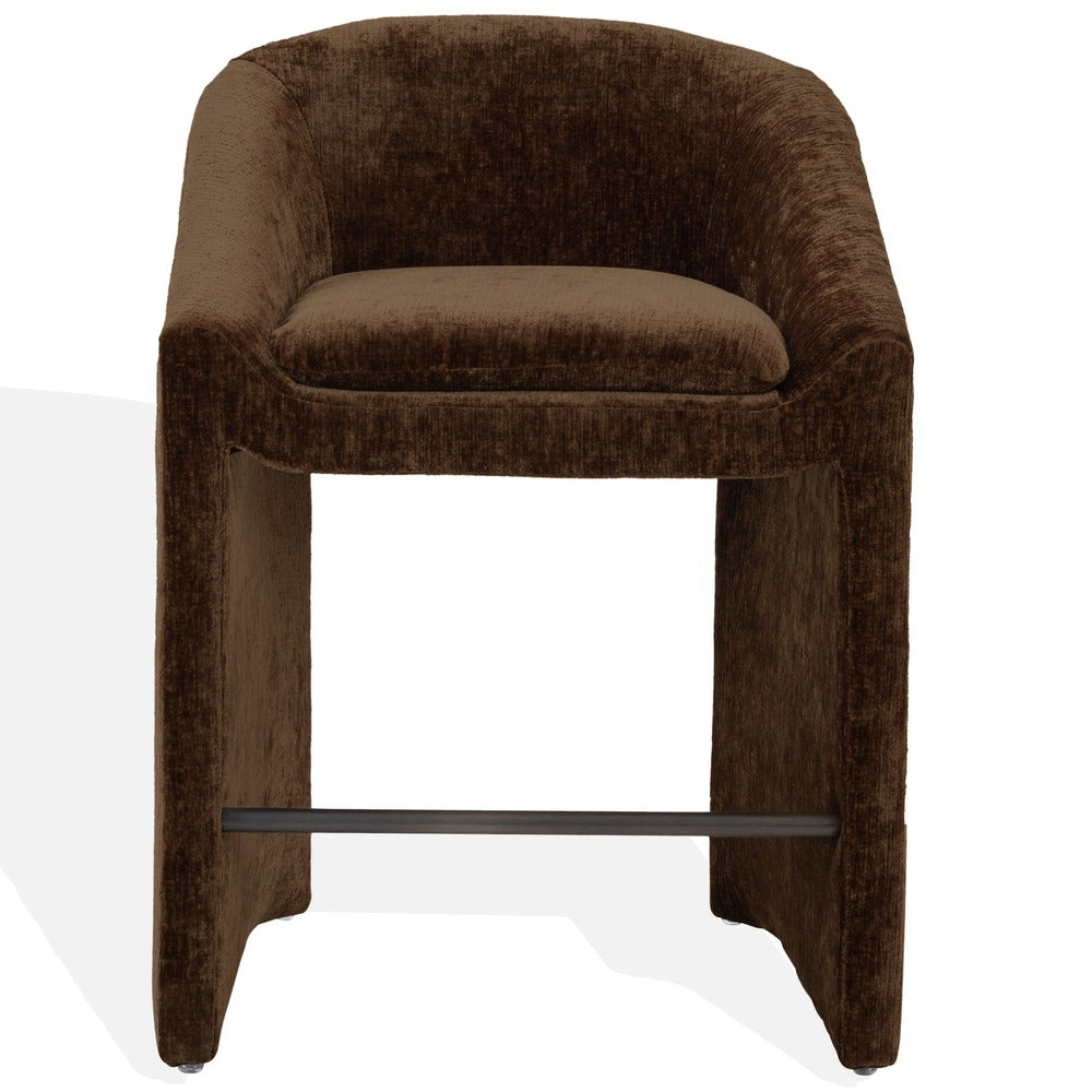 Safavieh - Kagan Chenille Counter Stool / Brown - SFV4857E view 1