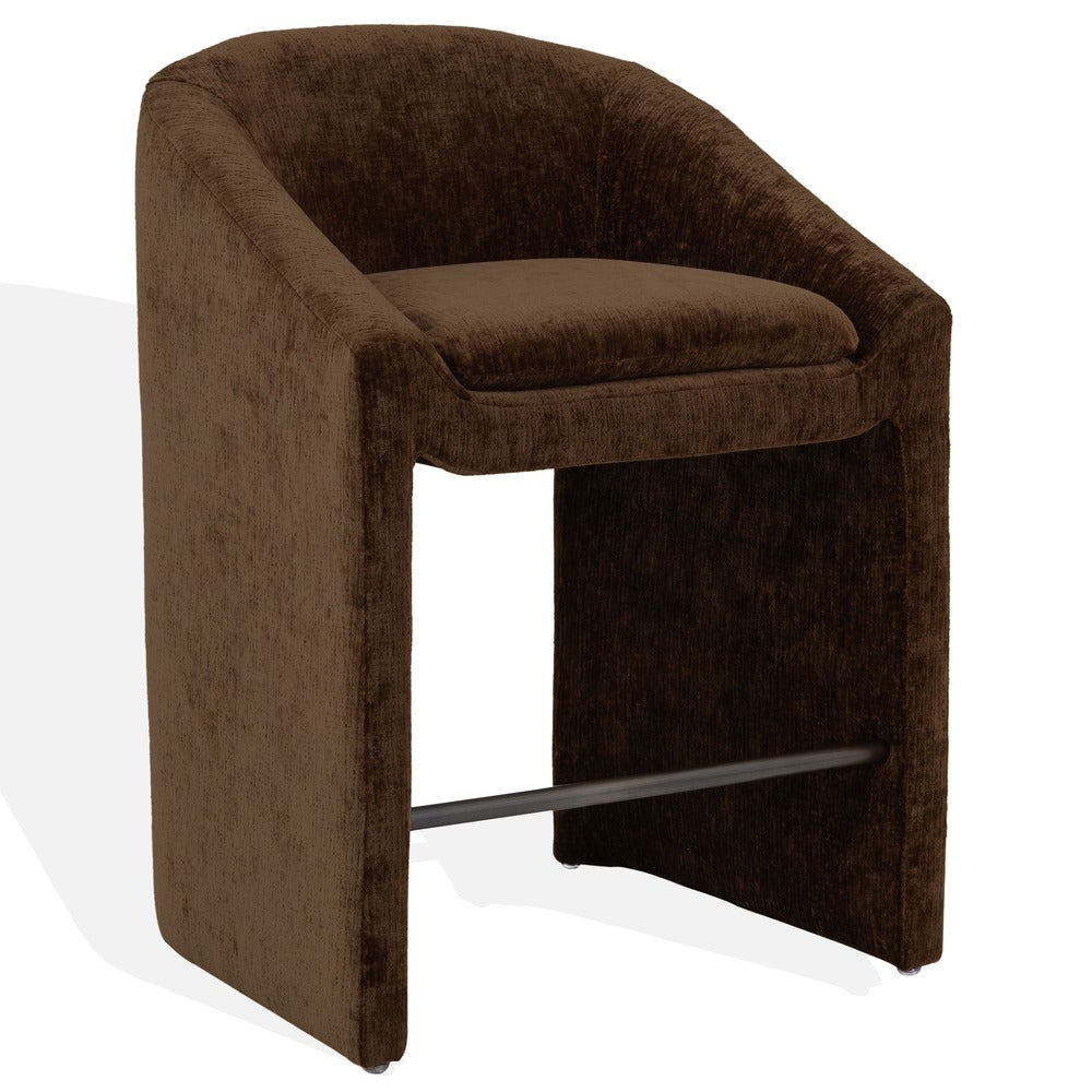 Safavieh - Kagan Chenille Counter Stool / Brown - SFV4857E view 3