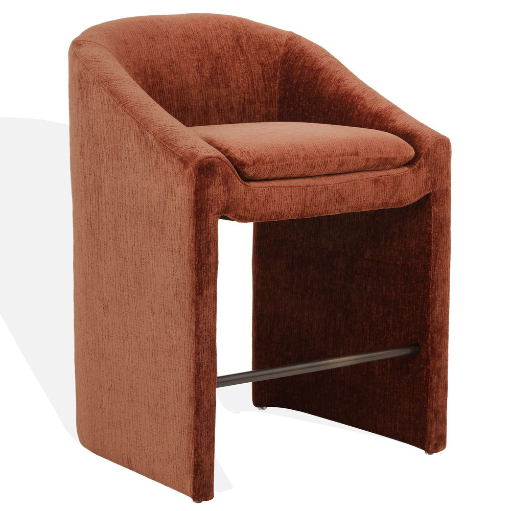 Safavieh - Kagan Chenille Counter Stool / Ochre - SFV4857F view 3