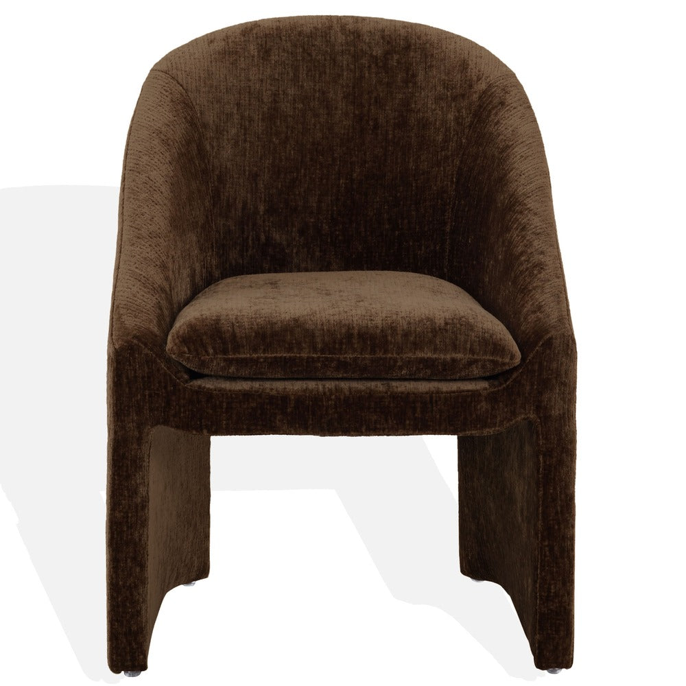 Safavieh - Kagan Chenille Dining Chair / Brown - SFV4856E view 1