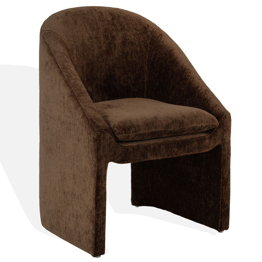 Safavieh - Kagan Chenille Dining Chair / Brown - SFV4856E view 2