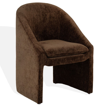 Safavieh - Kagan Chenille Dining Chair / Brown - SFV4856E view 2