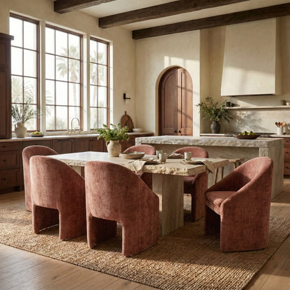 Safavieh - Kagan Chenille Dining Chair / Ochre - SFV4856F view 2