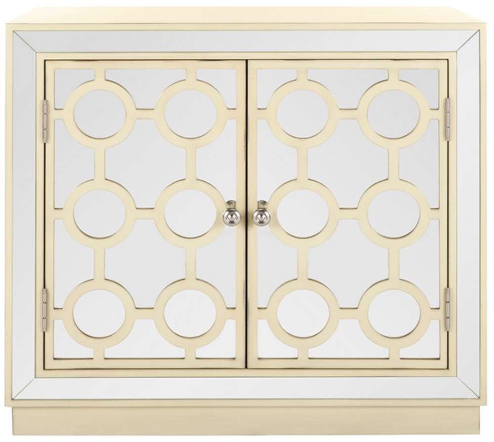 Safavieh - Kaia 2 Door Chest - Antique Beige - Mirror - CHS6404B veiw 1