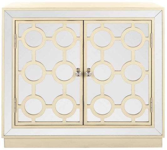Safavieh - Kaia 2 Door Chest - Antique Beige - Mirror - CHS6404B veiw 1