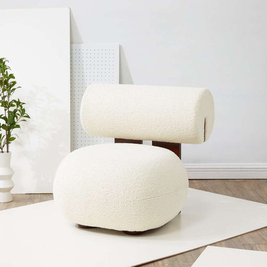 Safavieh - Couture - Kamaria Modern Accent Chair - Ivory - Dark Brown - SFV5077A veiw 2