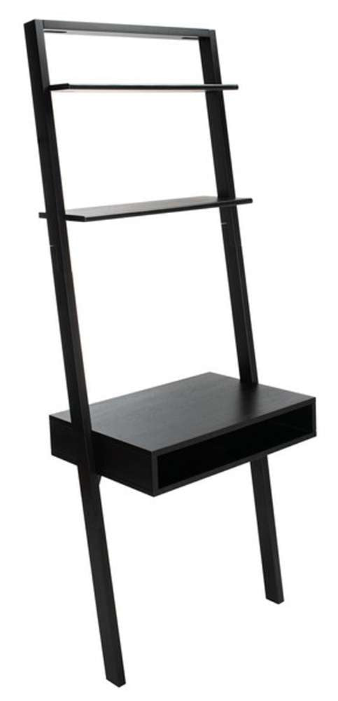 Safavieh - Kamy 2 Shelf Leaning Desk - Black - DSK9401D veiw 3