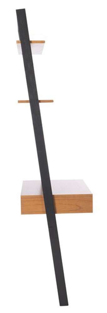 Safavieh - Kamy 2 Shelf Leaning Desk - Natural - Charcoal - DSK9401A veiw 5