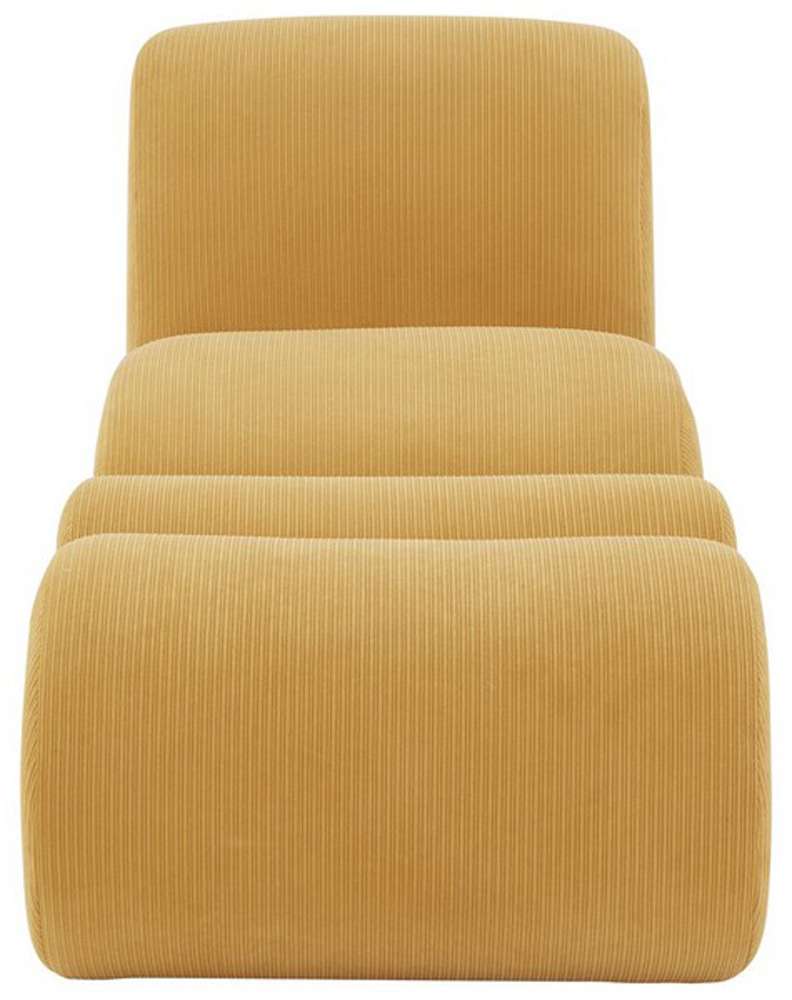 Safavieh - Couture - Kaolin Cordoroy Ac Chair & Ott - Mustard - SFV5097A veiw 1