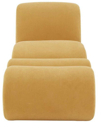 Safavieh - Couture - Kaolin Cordoroy Ac Chair & Ott - Mustard - SFV5097A veiw 1