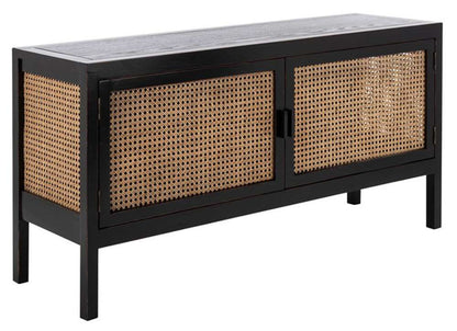 Safavieh - Karel 2 Door Media Stand - Black - Natural - MED2100A veiw 3