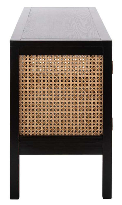 Safavieh - Karel 2 Door Media Stand - Black - Natural - MED2100A veiw 4