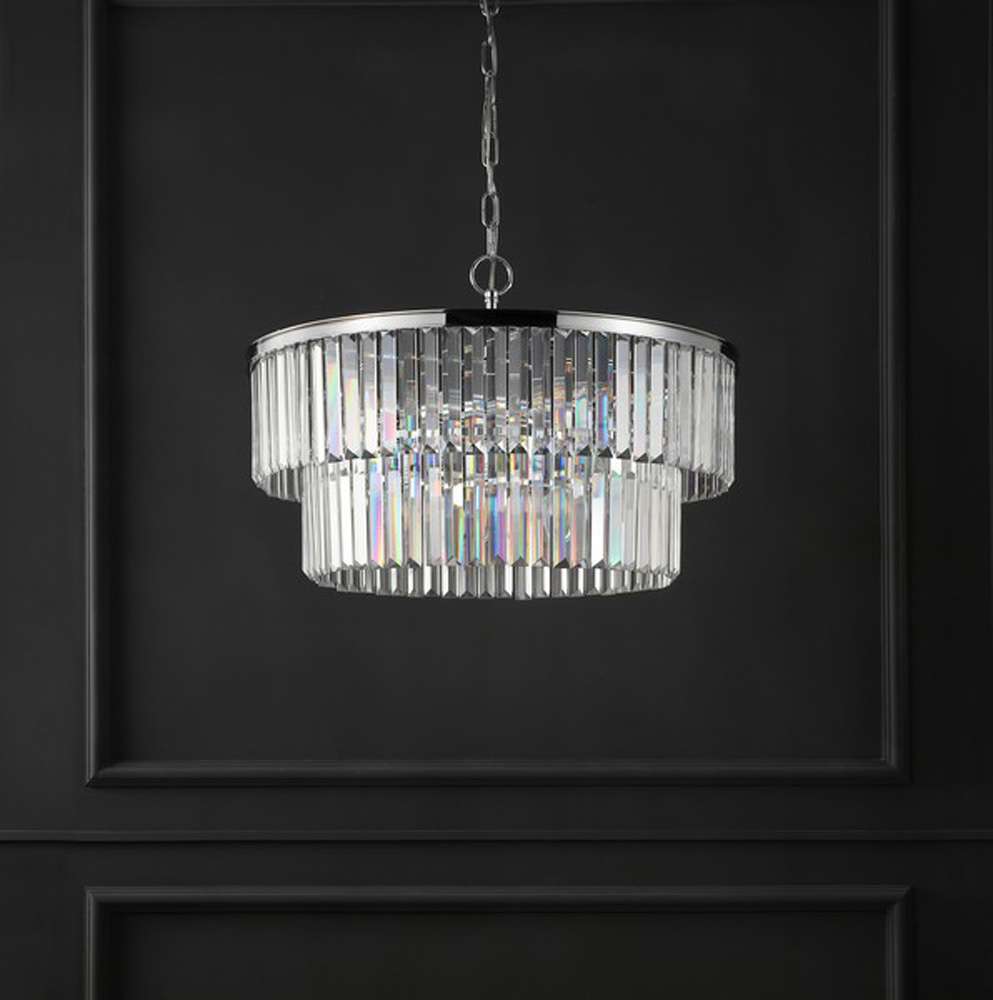 Safavieh - Couture - Karissa 2 Tier Chandelier - Chrome - CTL1005A veiw 1