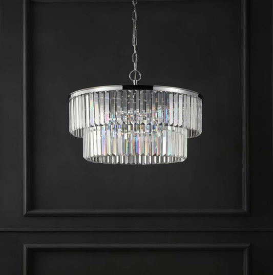 Safavieh - Couture - Karissa 2 Tier Chandelier - Chrome - CTL1005A veiw 1