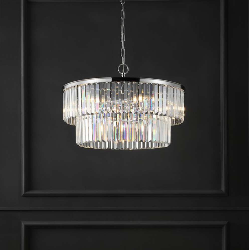 Safavieh - Couture - Karissa 2 Tier Chandelier - Chrome - CTL1005A veiw 2
