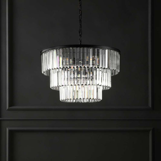 Safavieh - Couture - Karissa 3 Tier Chandelier - Black - CTL1006A veiw 1