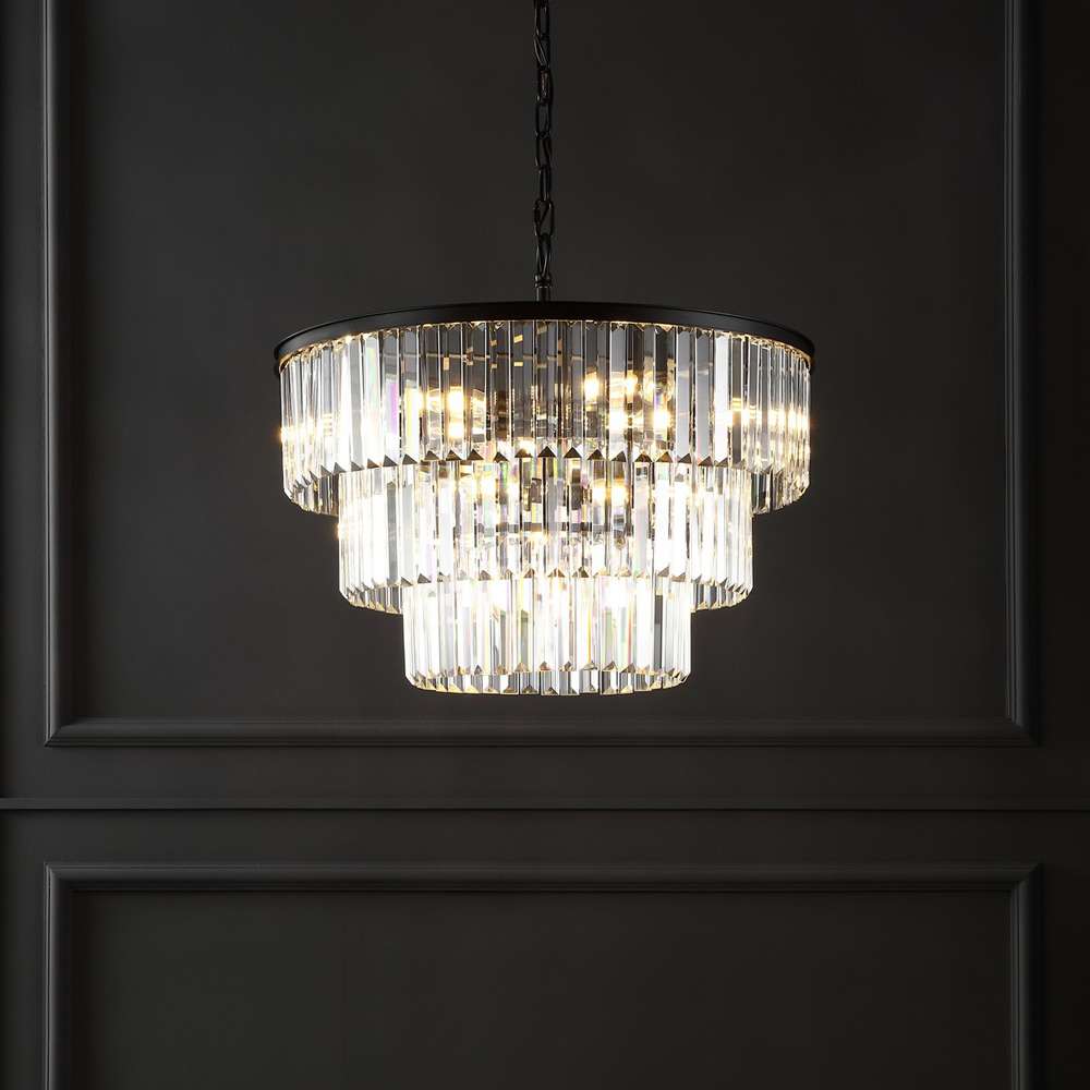 Safavieh - Couture - Karissa 3 Tier Chandelier - Black - CTL1006A veiw 2