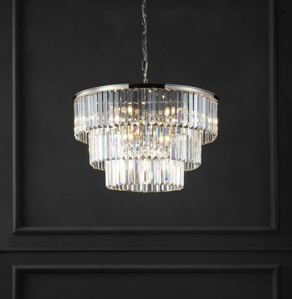 Safavieh - Couture - Karissa 3 Tier Chandelier - Nickle - CTL1006B veiw 2