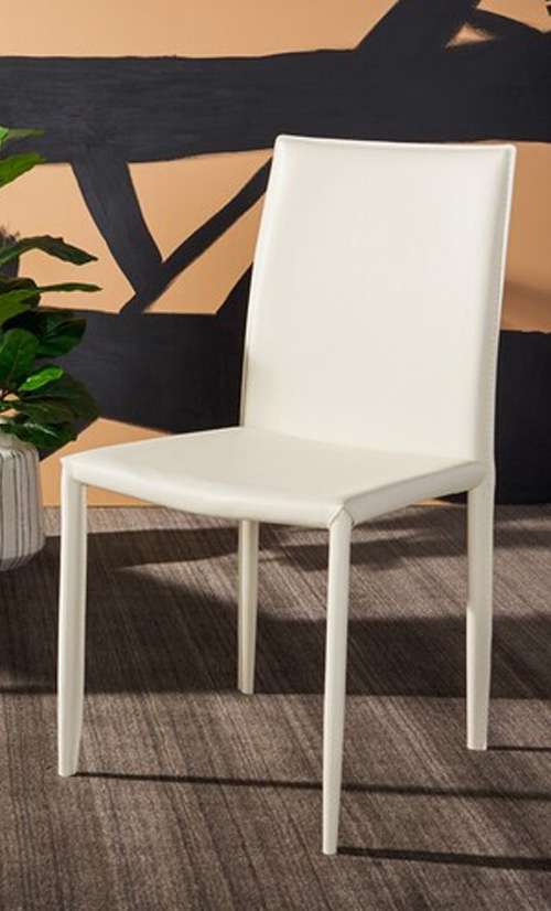 Safavieh - Karna Kd Side Chair - White - Crocodile  (Set of 2) - FOX2009P-SET2 veiw 1
