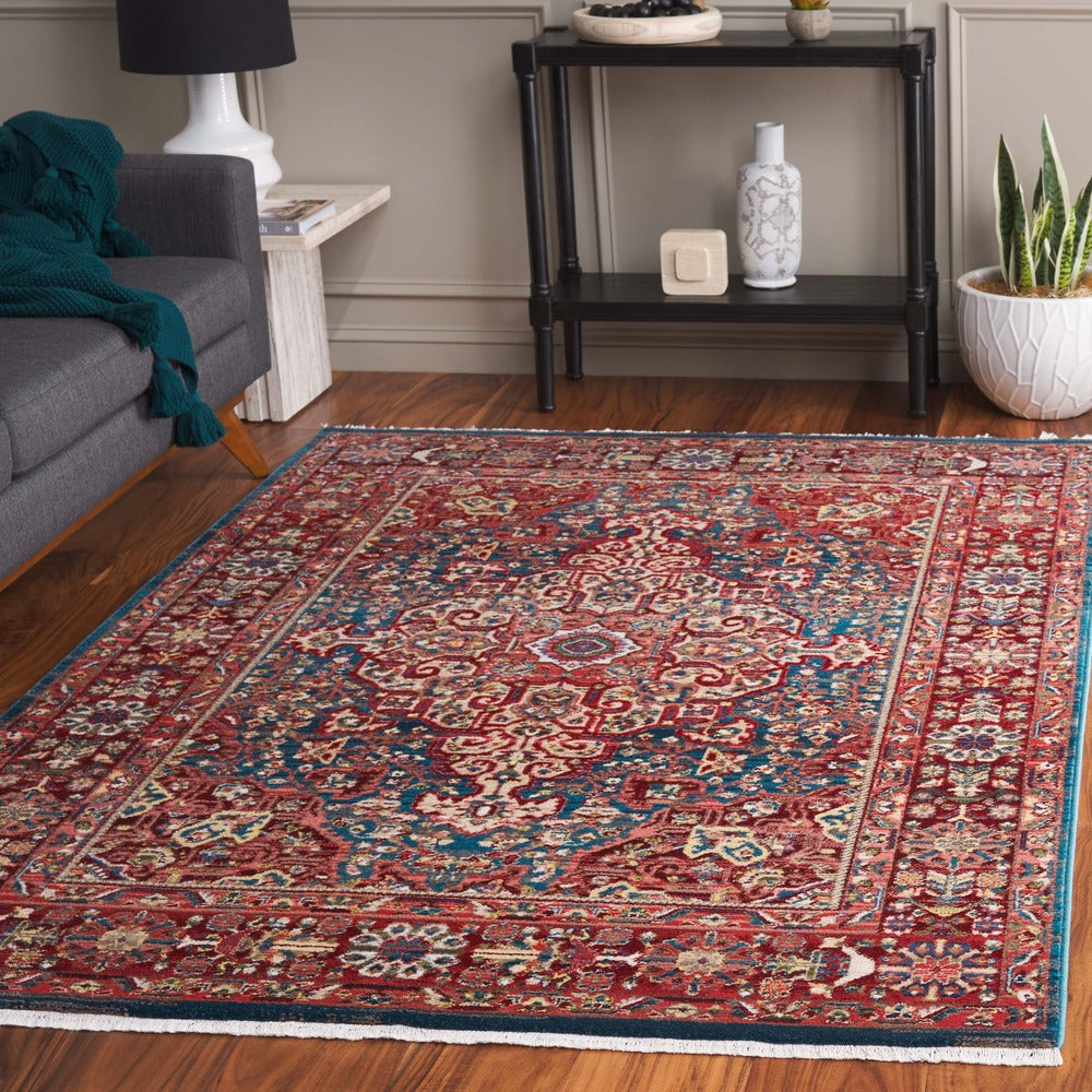 Safavieh - Kashan 305A Blue Red - 11" X 15" - KSN305A-1115 view 2